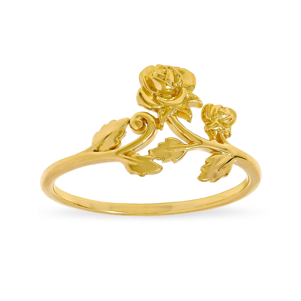 Fallen Roses Ring Gold