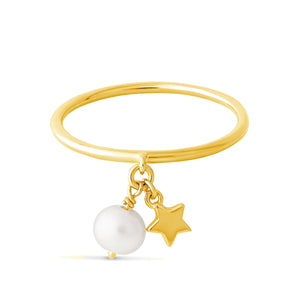 Astral Pearl Ring Gold