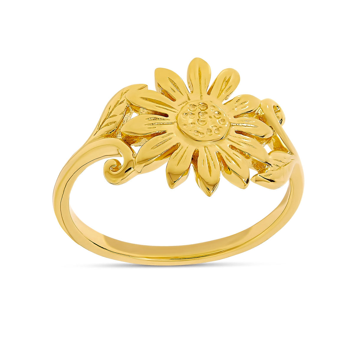 Wild Sunflower Ring Gold