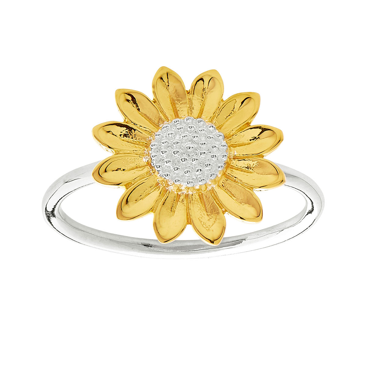 Sunflower Two Tone Ring