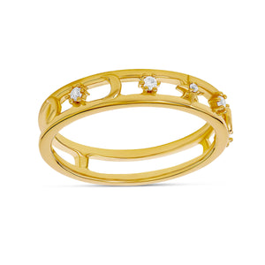 Cosmic Sparkle Ring Gold