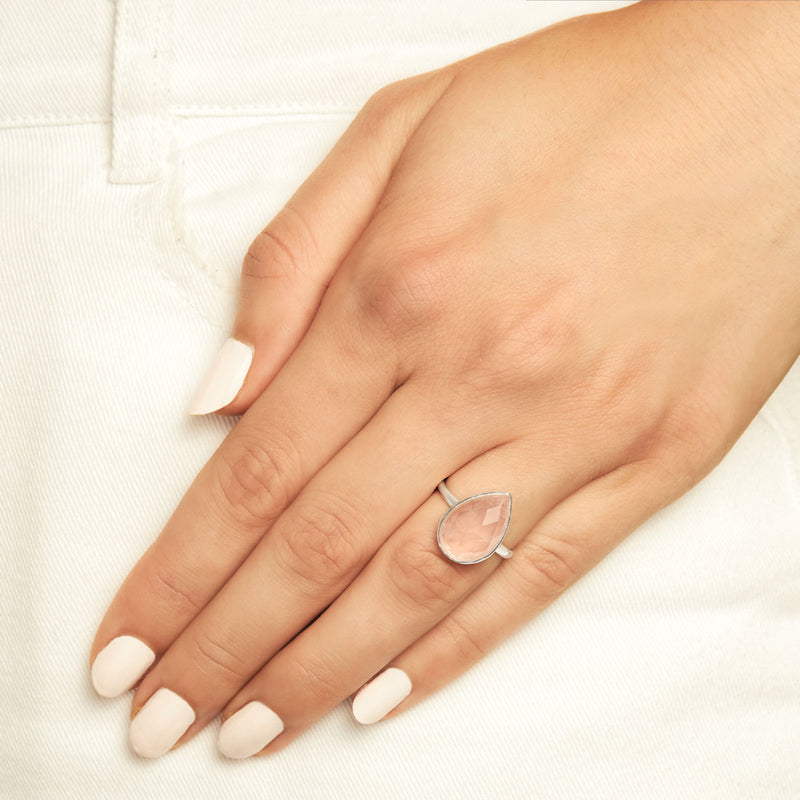 Freesia Rose Quartz Ring
