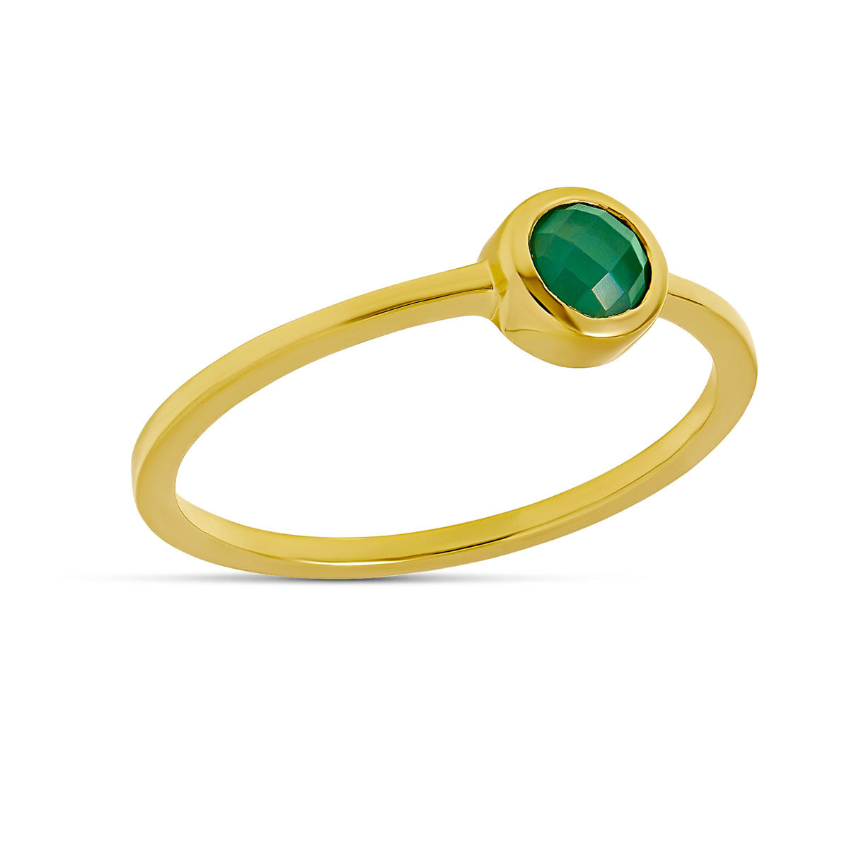 Elixir Green Onyx Ring Gold