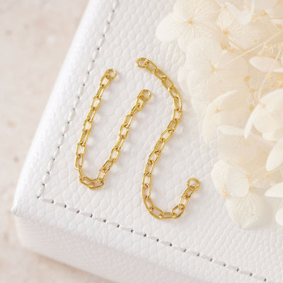 Looping Stud Chain Accessory Gold