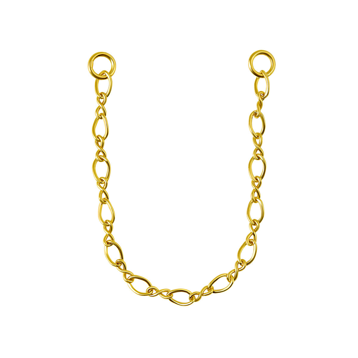 Interlocked Stud Chain Accessory Gold