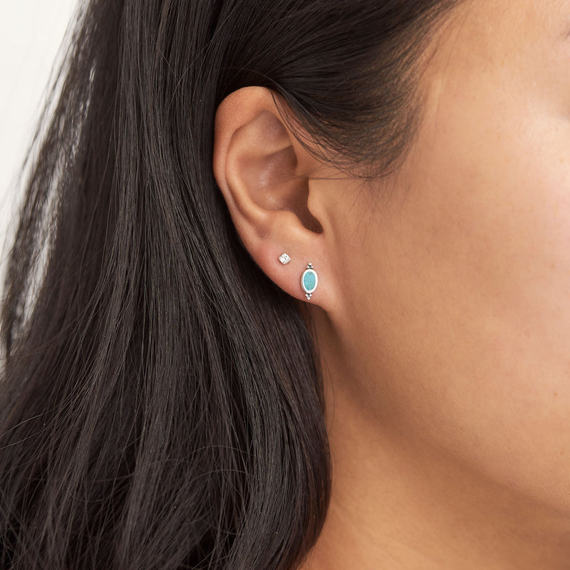 Moon Song Turquoise Studs