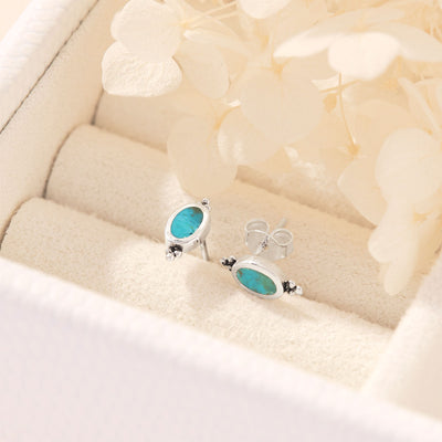 Moon Song Turquoise Studs