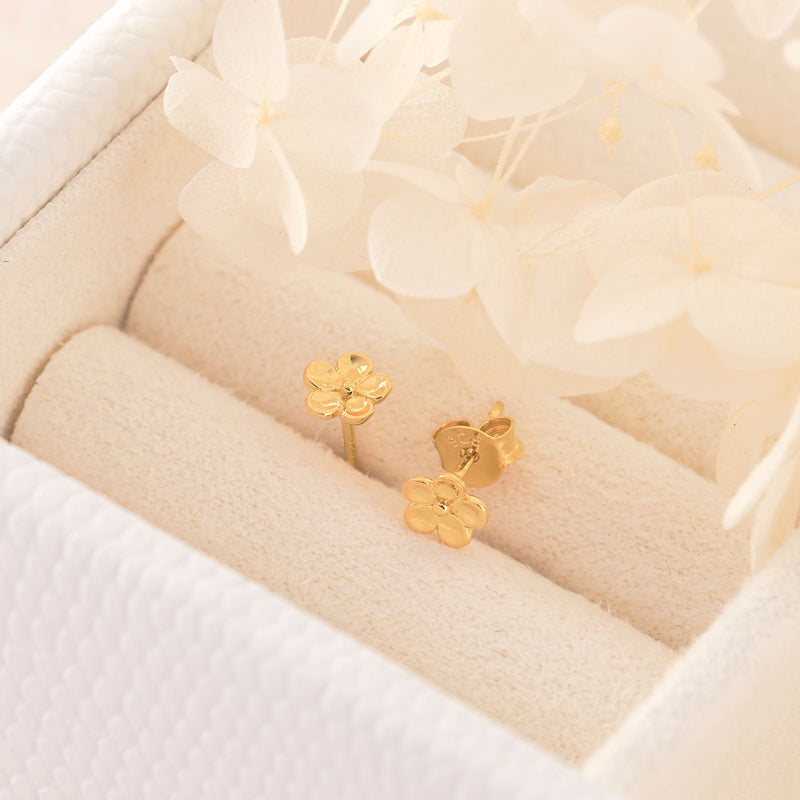 Forget Me Not Studs Gold