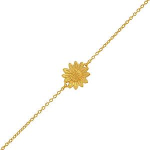 Blossoming Sunflower Bracelet Gold