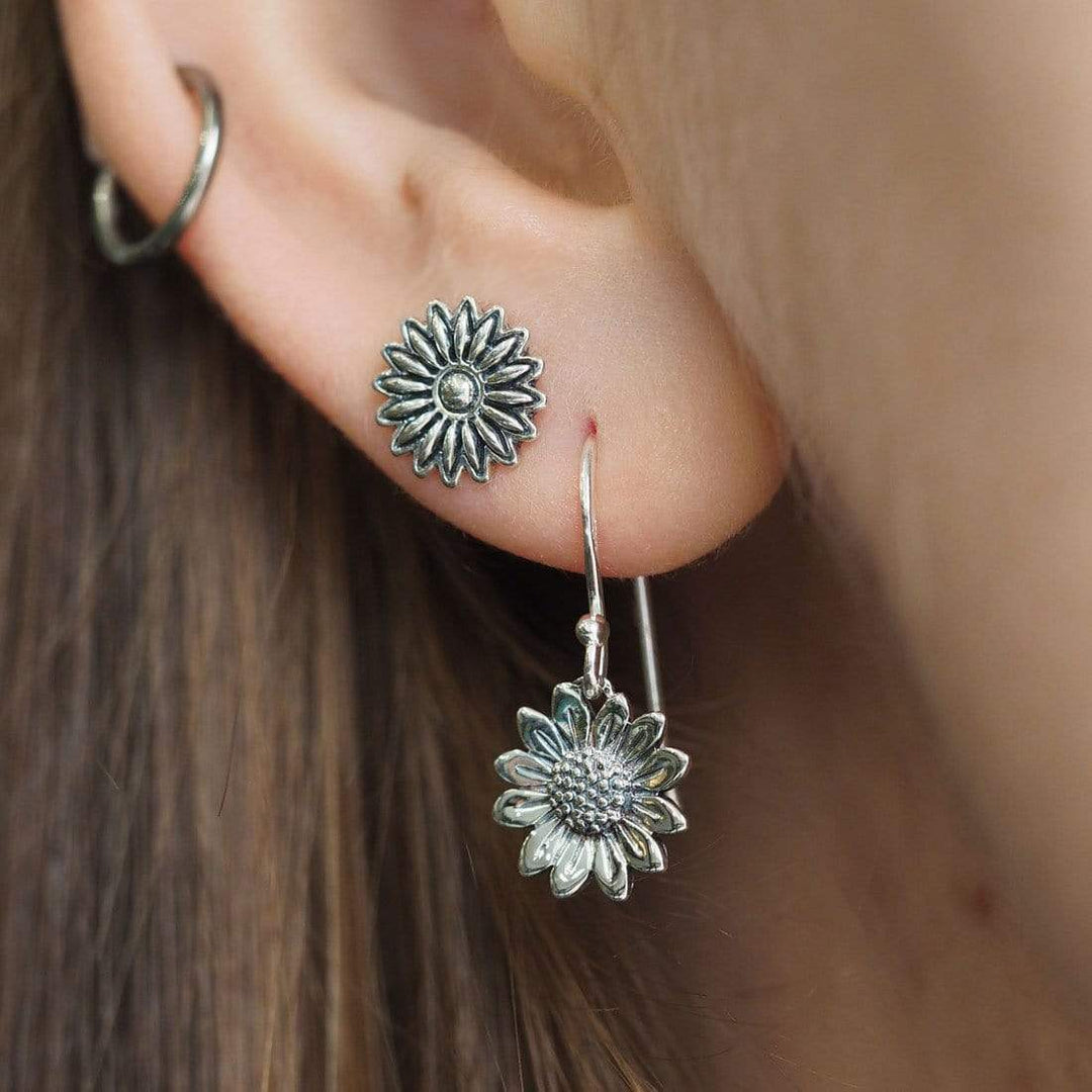 Midsummer Star Earrings Blossoming Sunflower Earrings