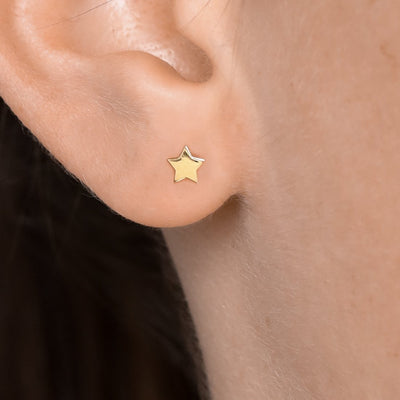 Midsummer Star Earrings Gold Astra Star Studs