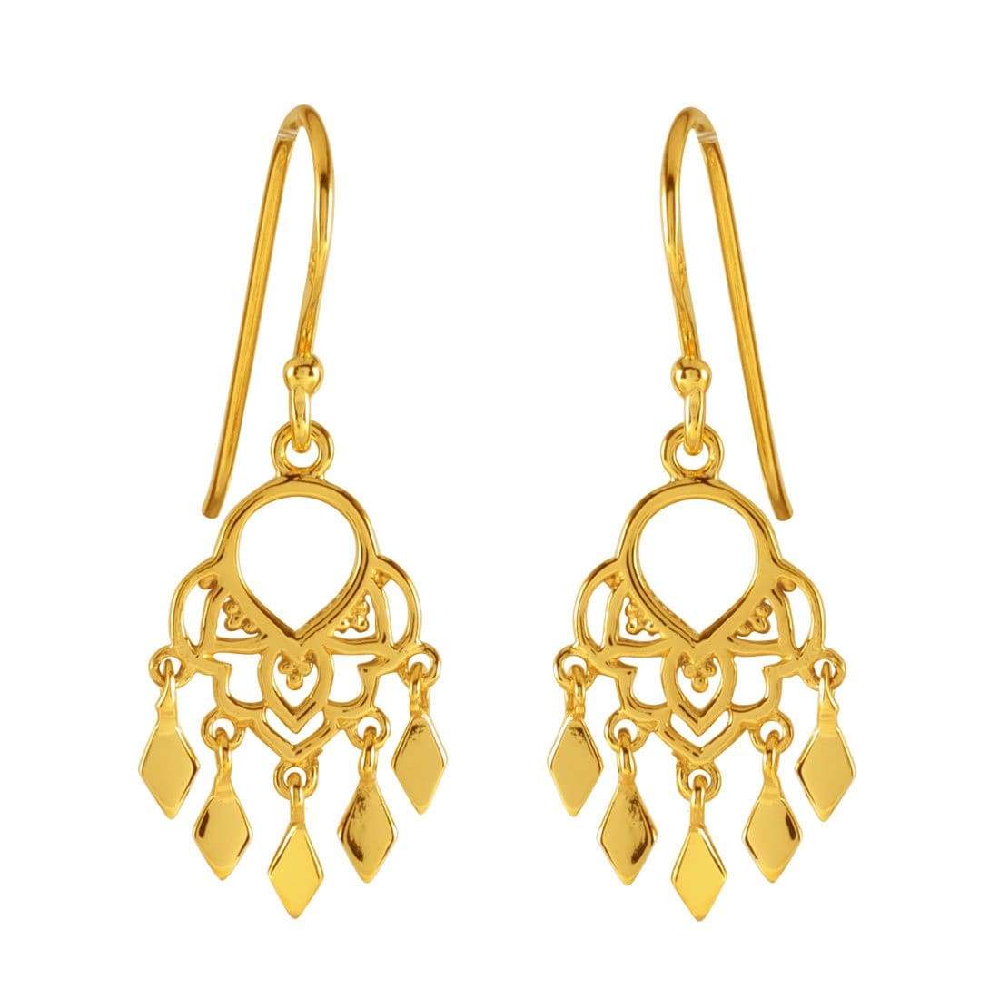 Midsummer Star Earrings Gold Jaipur Earrings