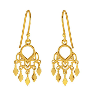 Midsummer Star Earrings Gold Jaipur Earrings