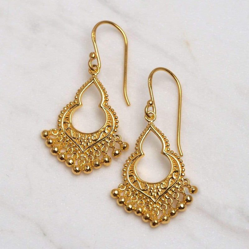 Midsummer Star Earrings Gold Mahaweli Charm Earrings