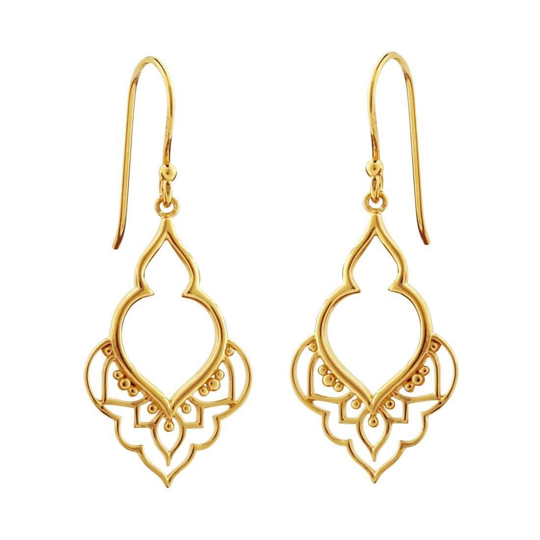 Midsummer Star Earrings Gold Moroccan Doorway Earrings