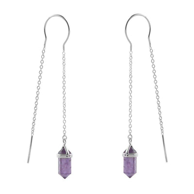 Midsummer Star Earrings Starlight Amethyst Threader