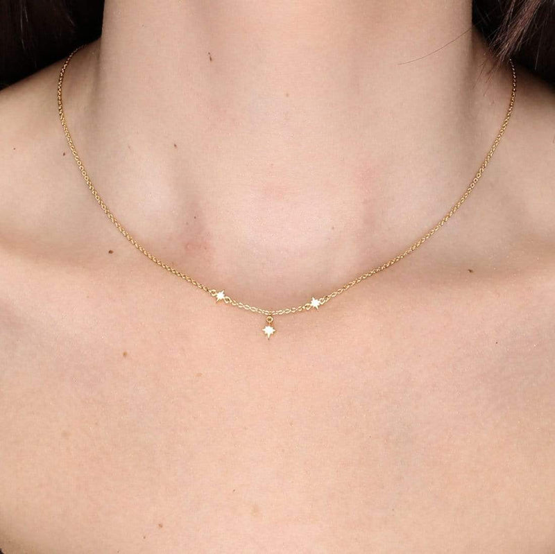 Midsummer Star Necklaces Gold Celestial Star Necklace