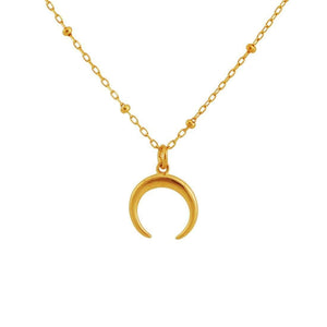 Midsummer Star Necklaces Gold Petite Moon Illusion Necklace