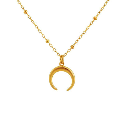 Midsummer Star Necklaces Gold Petite Moon Illusion Necklace