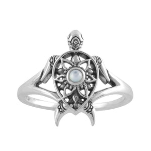 Midsummer Star Ring Enlightened Pearl Spirit Turtle Ring
