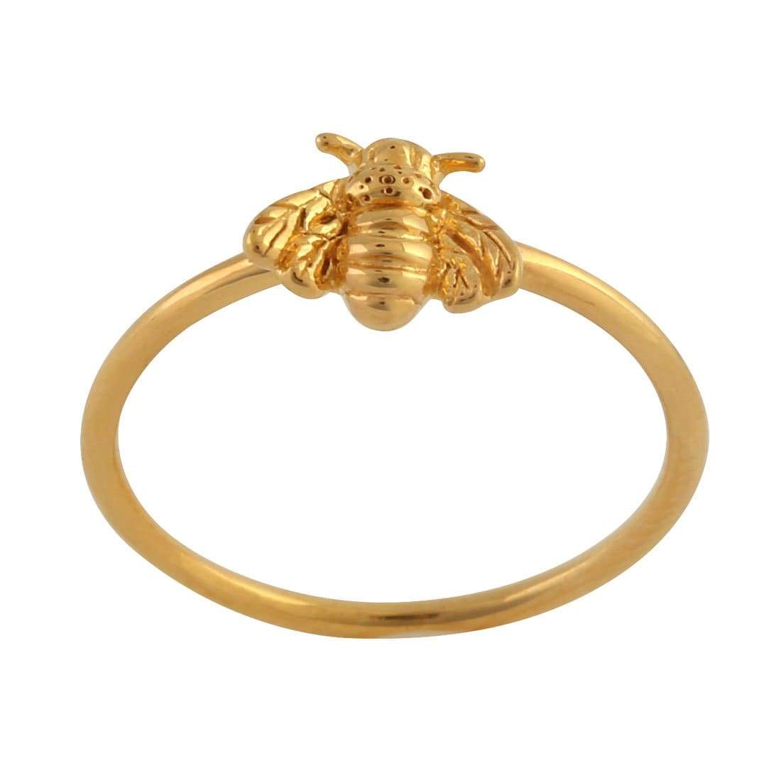 Midsummer Star Ring Gold Bee Pollination Ring