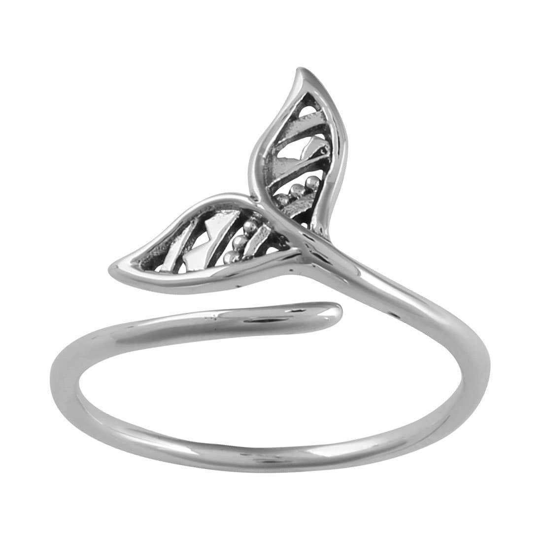 Midsummer Star Ring Mandala Dolphin Tail Ring