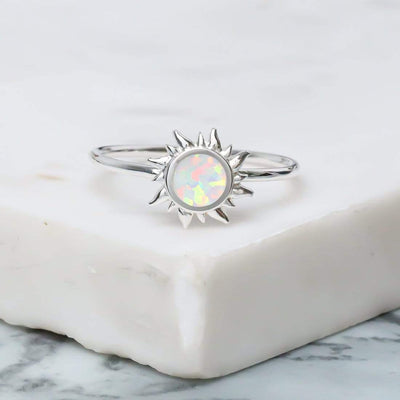 Midsummer Star Ring Opal Dawn Ring