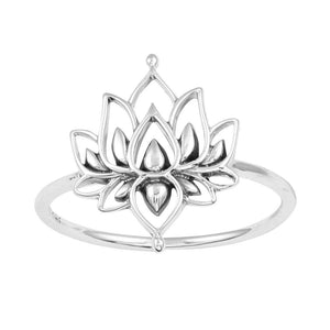 Midsummer Star Ring White Lotus Ring